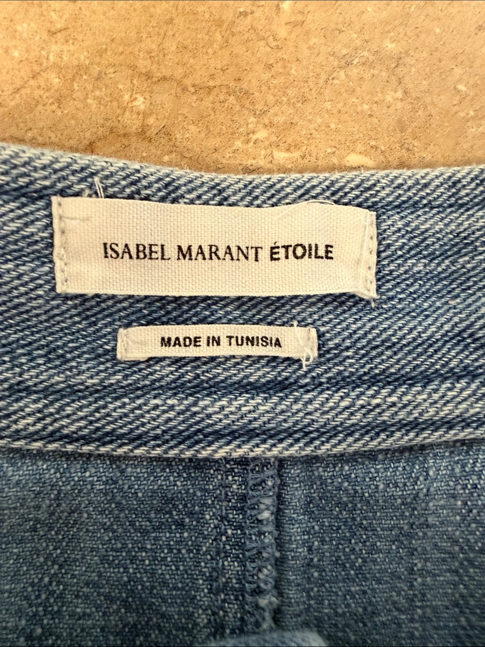 Isabel Marat Etoile Jean Skirt Women’s Sz2/4 FLAW - Picture 4 of 4